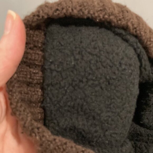 BROWN knit cap hat beanie​​​​ sz - Picture 9 of 9